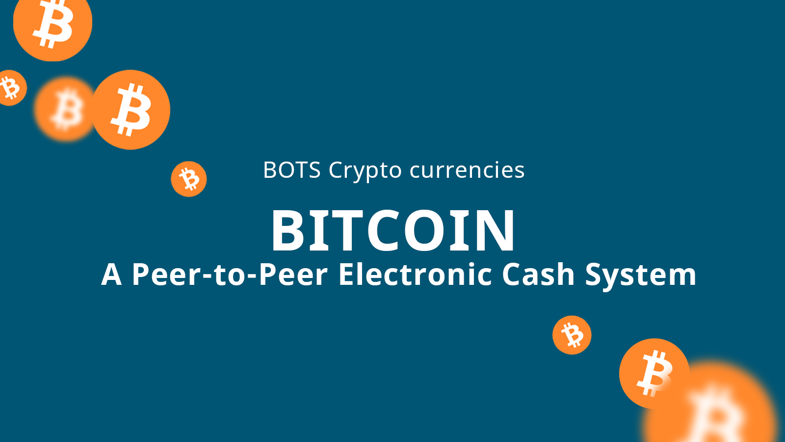 Bitcoin: "Een Peer-to-Peer elektronisch geldsysteem"