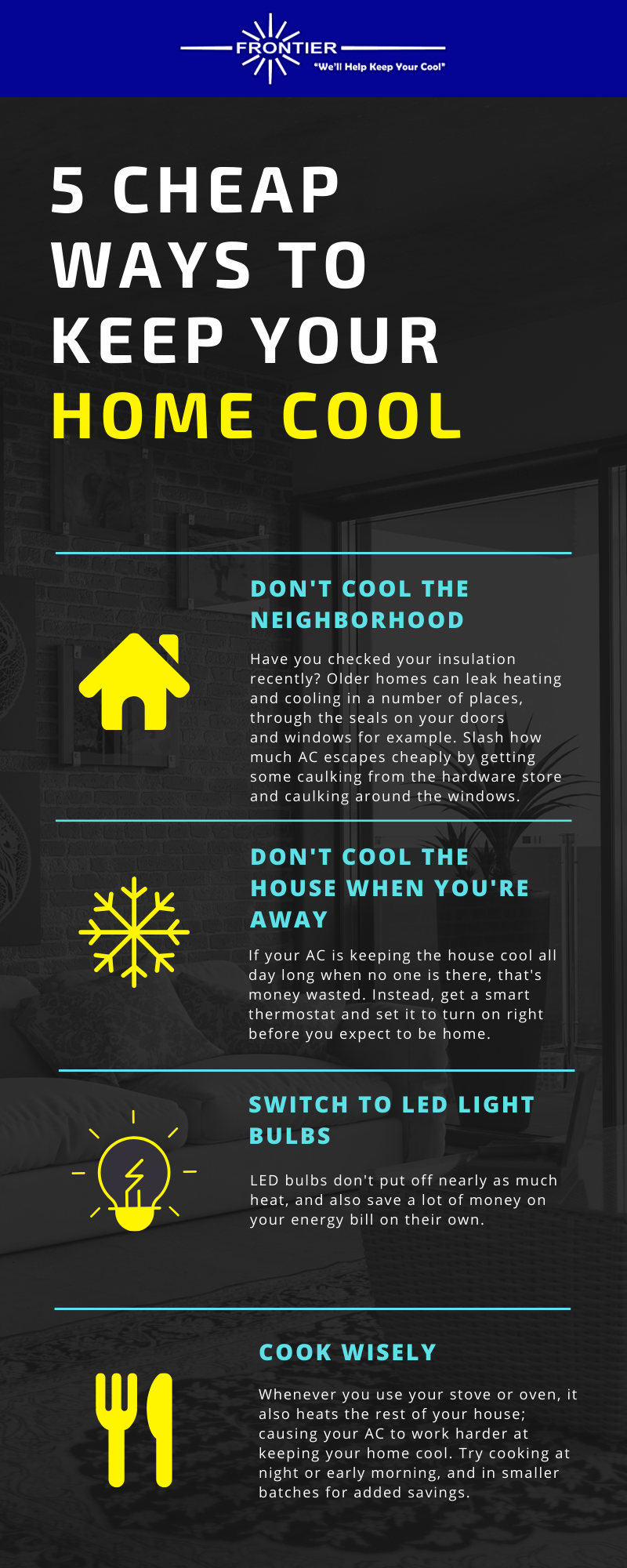cheap ways to keep house cool