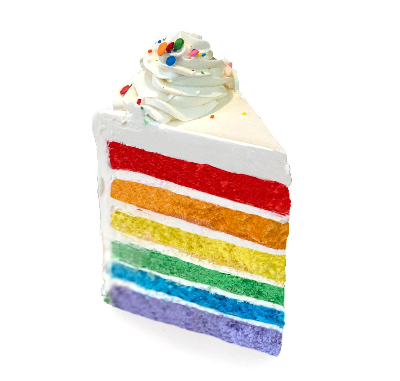 Rainbow Cake Slice Wuollet Bakery