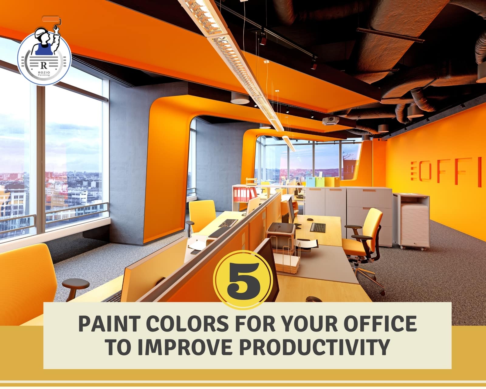 5 Best Office Paint Colors to Improve Productivity