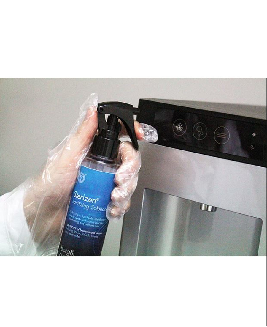 sanitising water spray