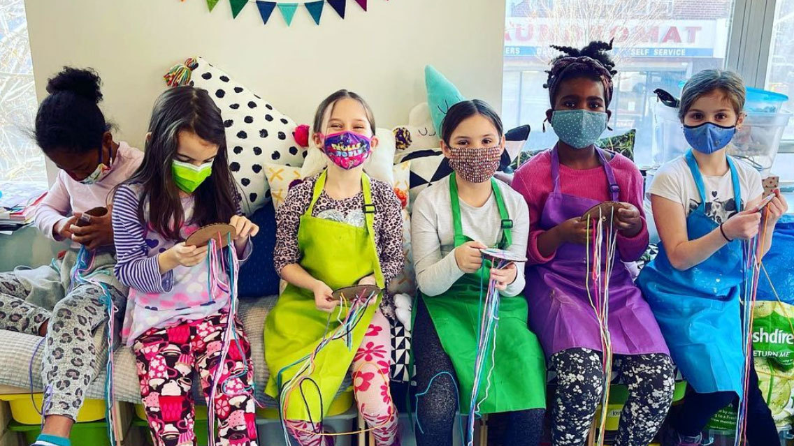 Photo of winter art camp for kids