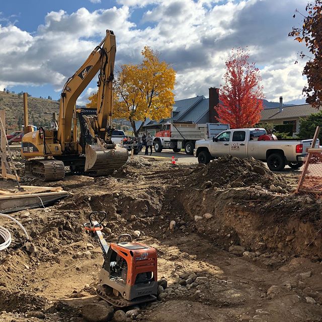 Working on a brand new home in Penticton BC.