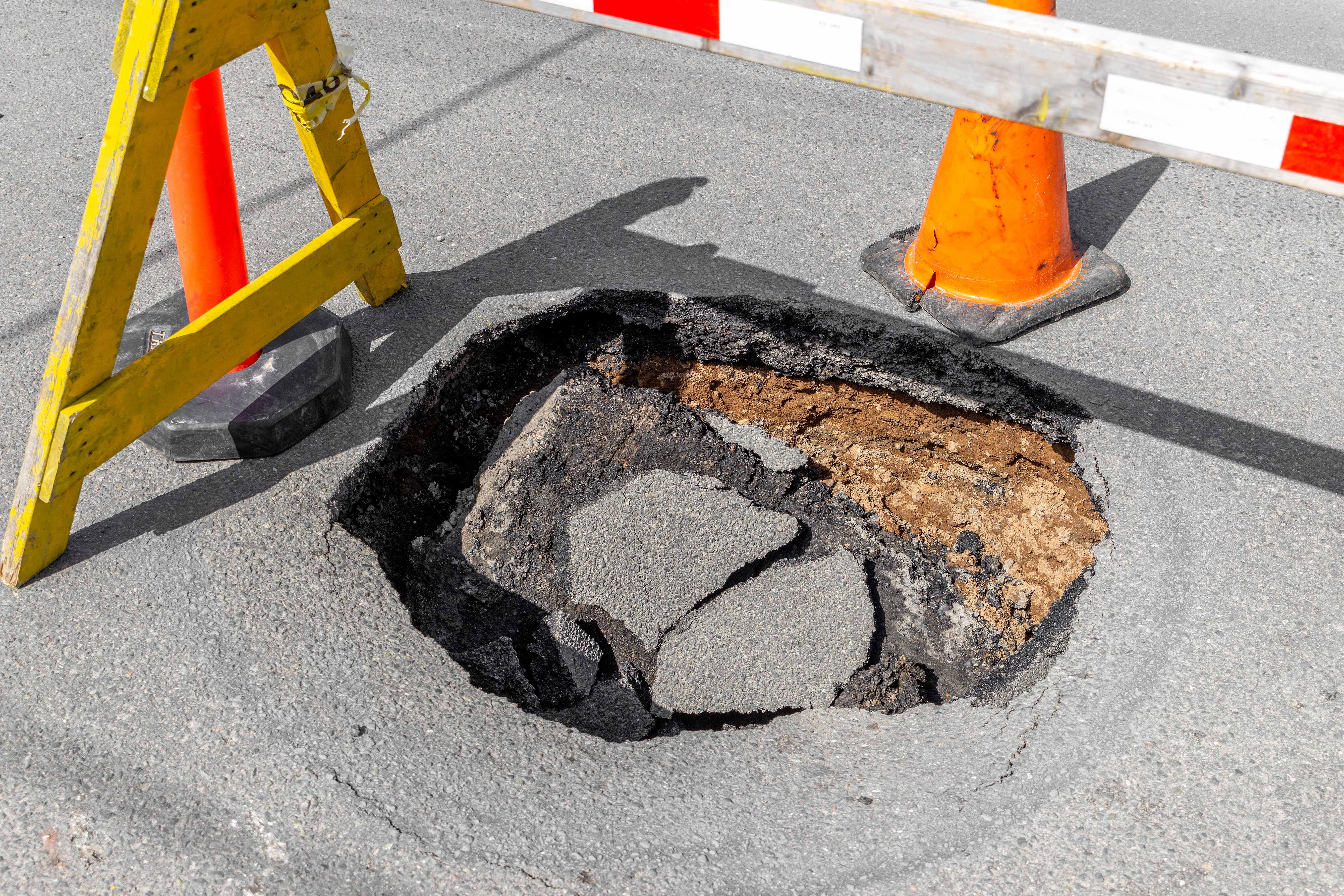 Pot Hole in parking lot