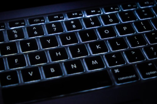 computer keyboard getting cleaned