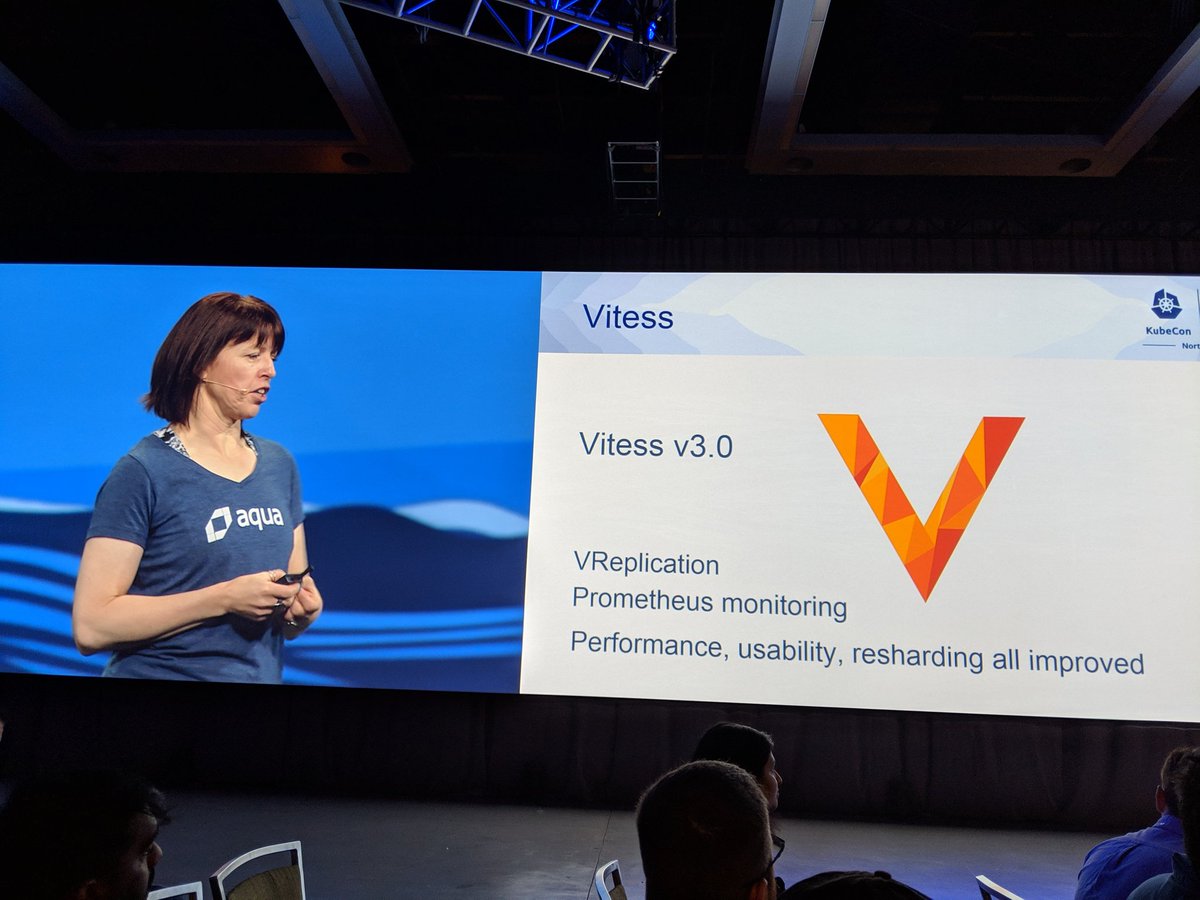 Picture of Liz Rice's Keynote at KubeCon Seattle