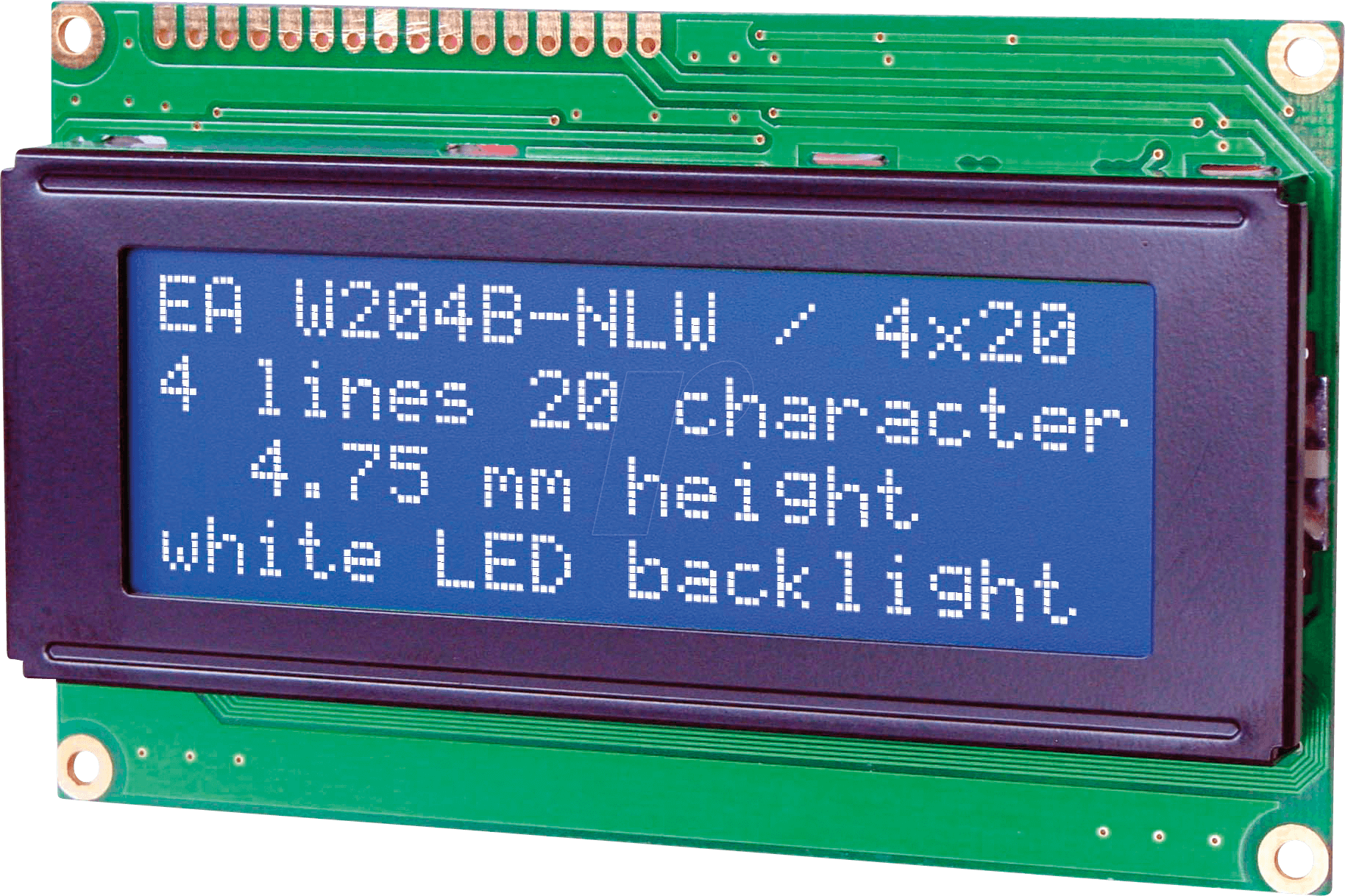 LCD blue display 204B BL LCD enabling 4 x 20 characters