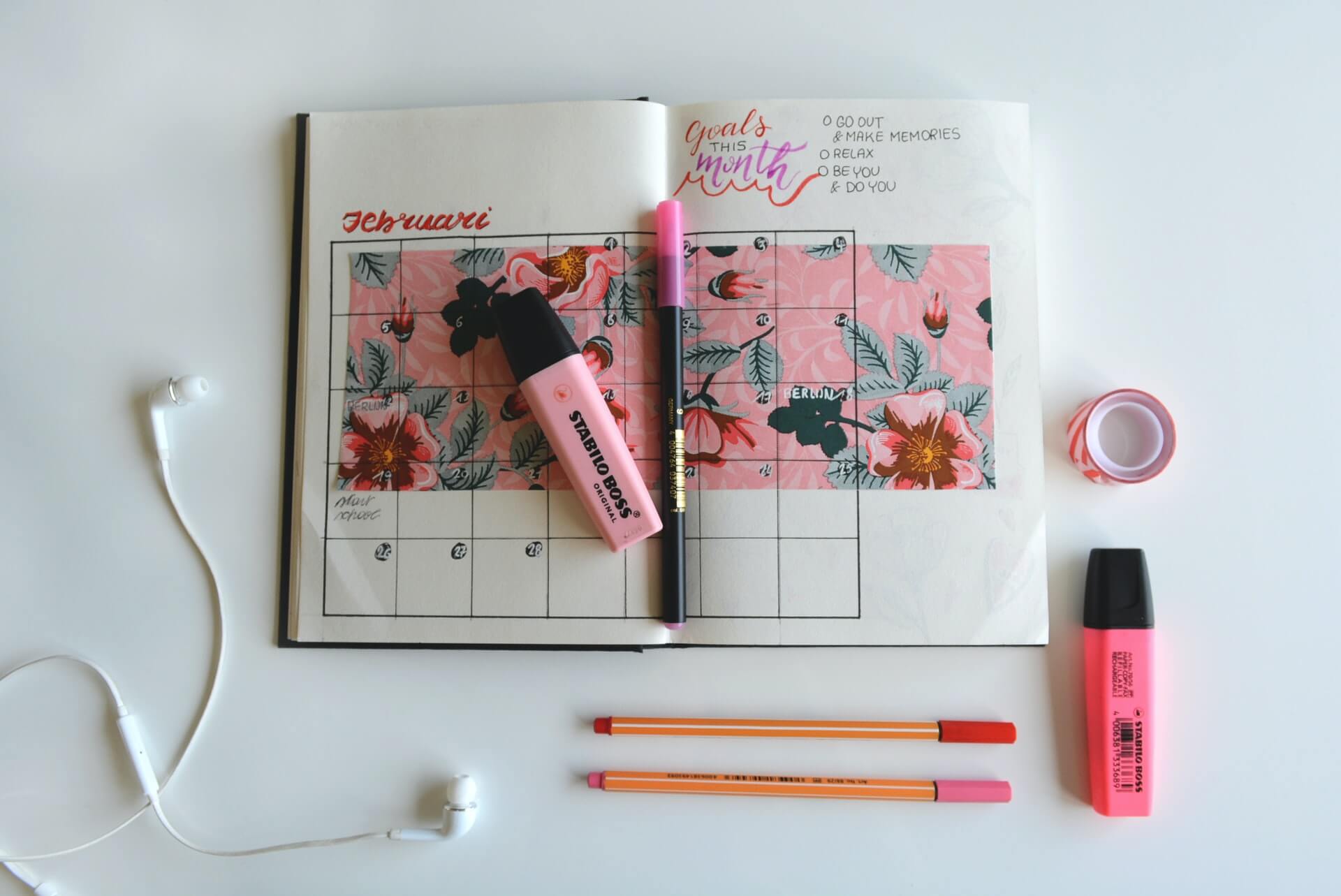 a spring calendar full of activities