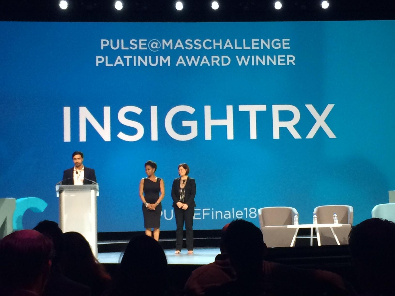 InsightRX wins the Platinum Award at Pulse@MassChallenge