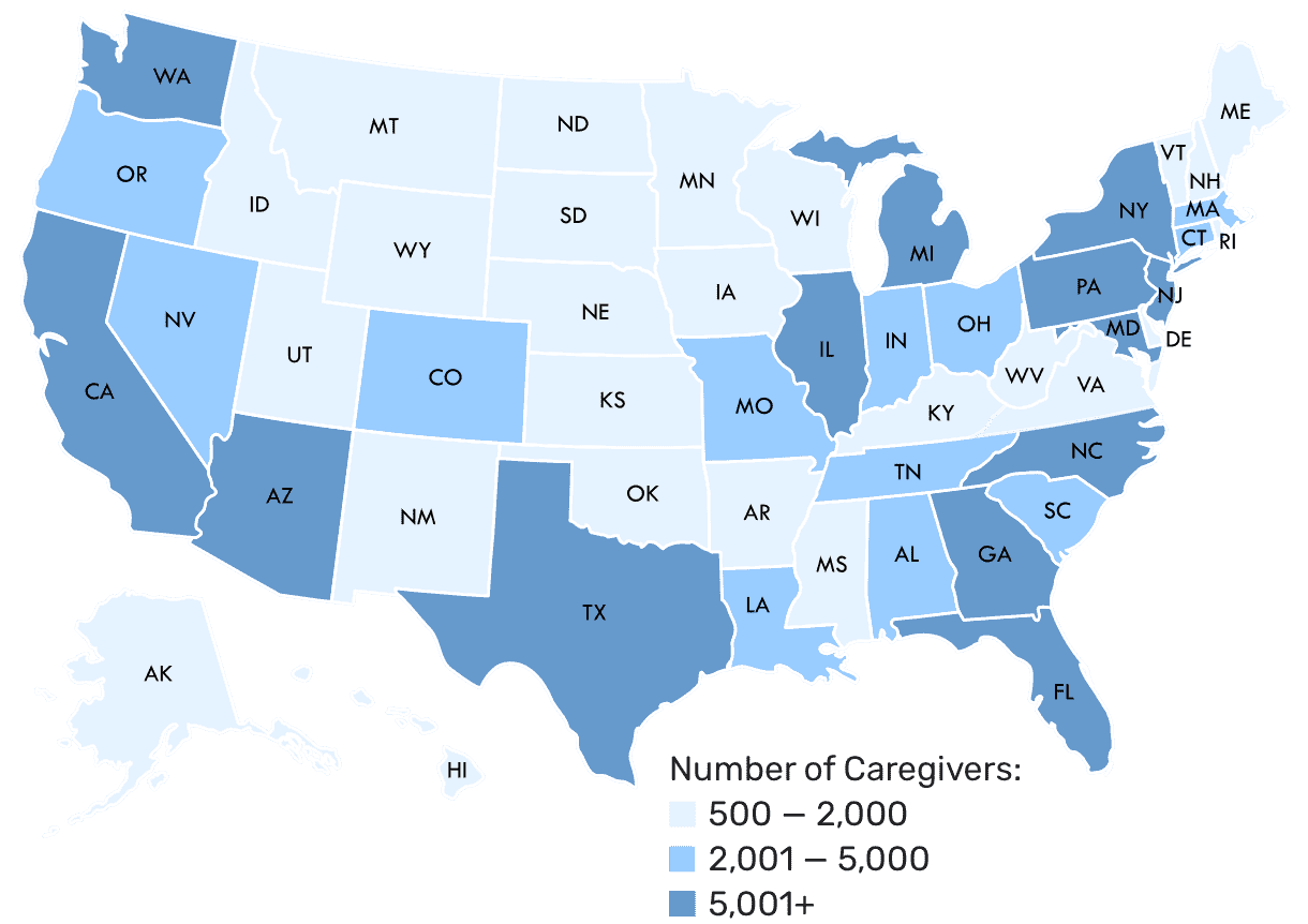 Find us in your city - home care - CareLinx