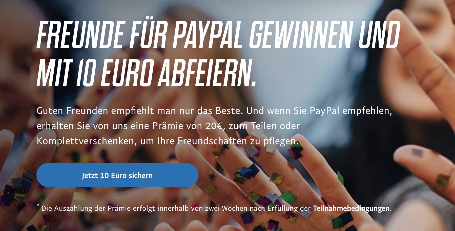 Beispiel Phase 7. Passiver Promoter durch 10 Euro Cashback bei einer Empfehlung