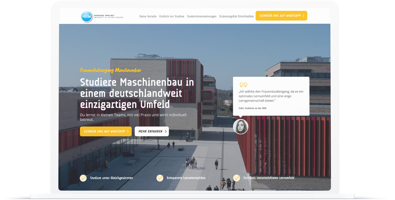 Fallstudie HRW Customer Value Journey Phase 2 Landingpage