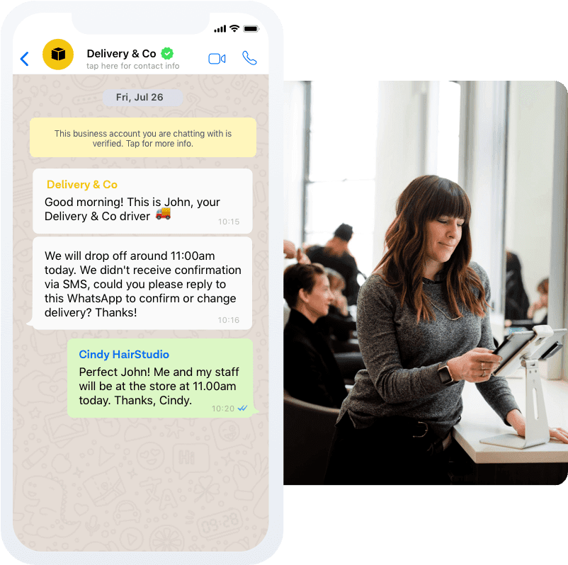 whatsapp notification message examplel