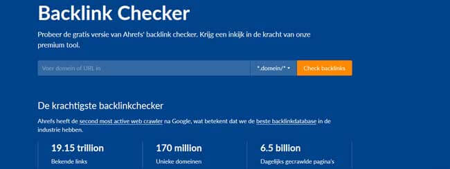 Ahref backlinks checker