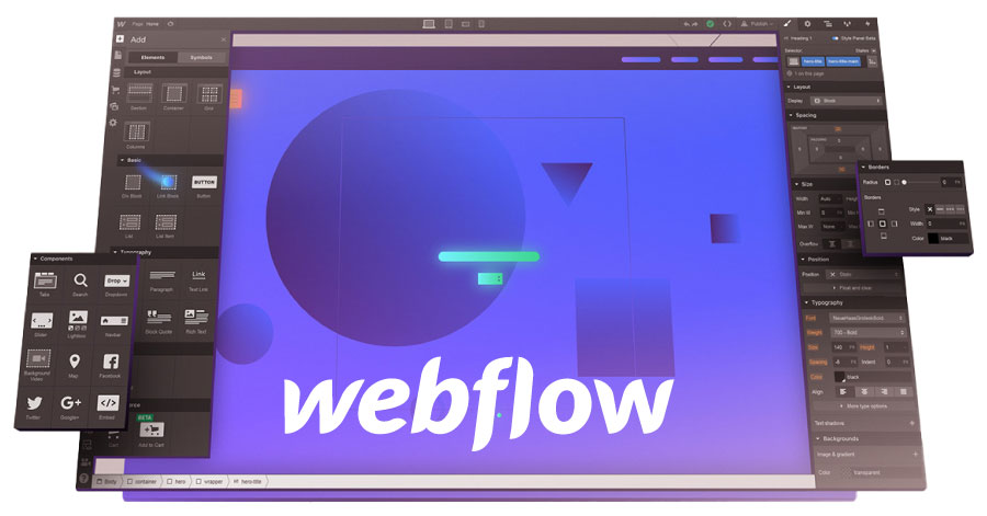 webflow editor screenshot