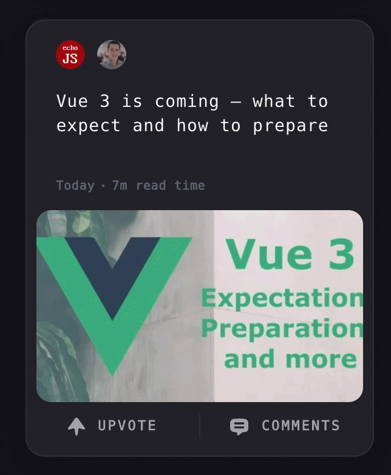 Card Screenshot of a featured comment in daily.dev