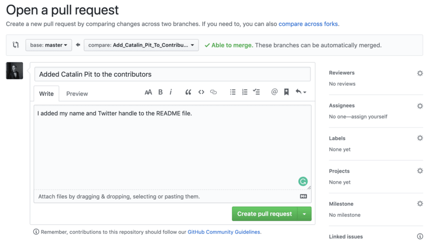 Pull request demo