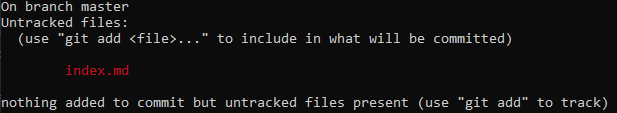 Untracked files
