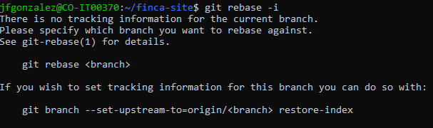 Git rebase interactive