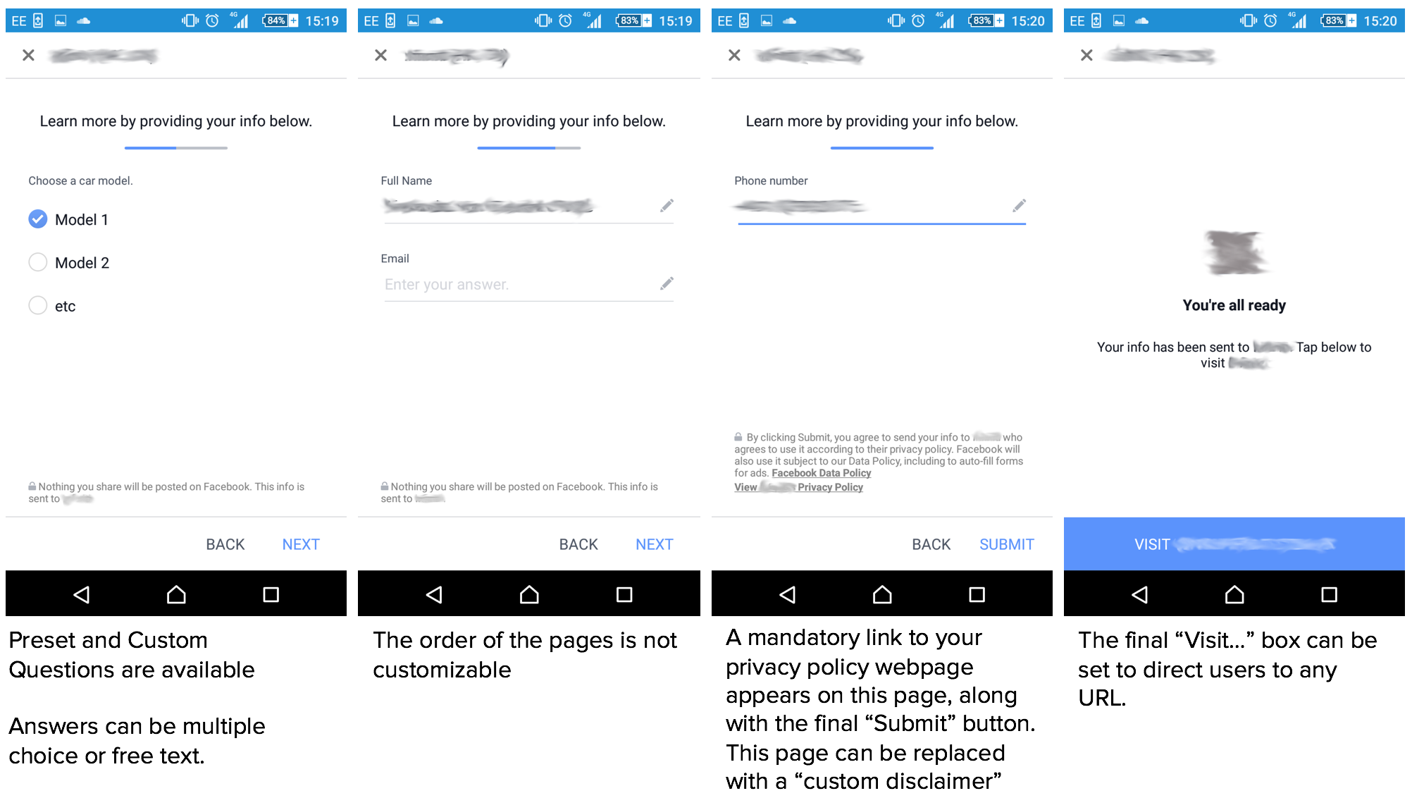 Walkthrough of Facebook Lead Ads