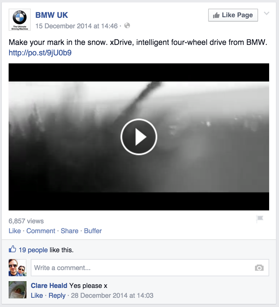 BMW UK partnered with Driftrock to create this weather-triggered campaign promoting xDrive