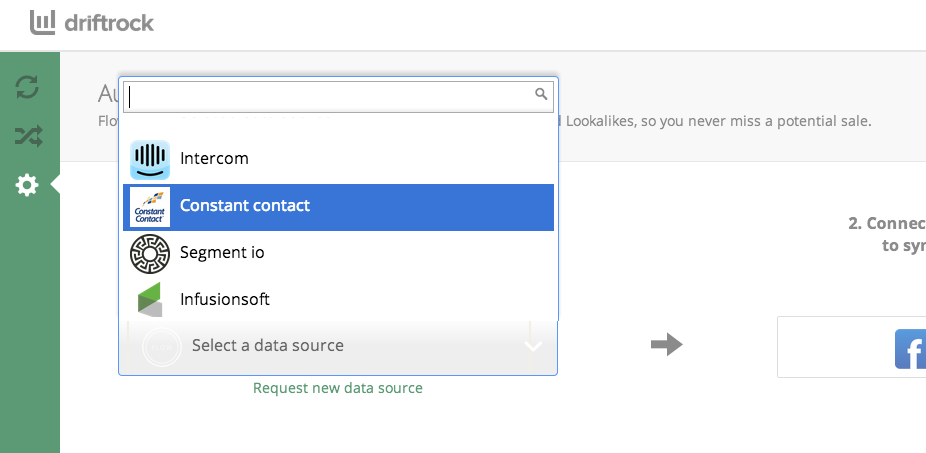 Sync Constant Contact Audiences using Driftrock