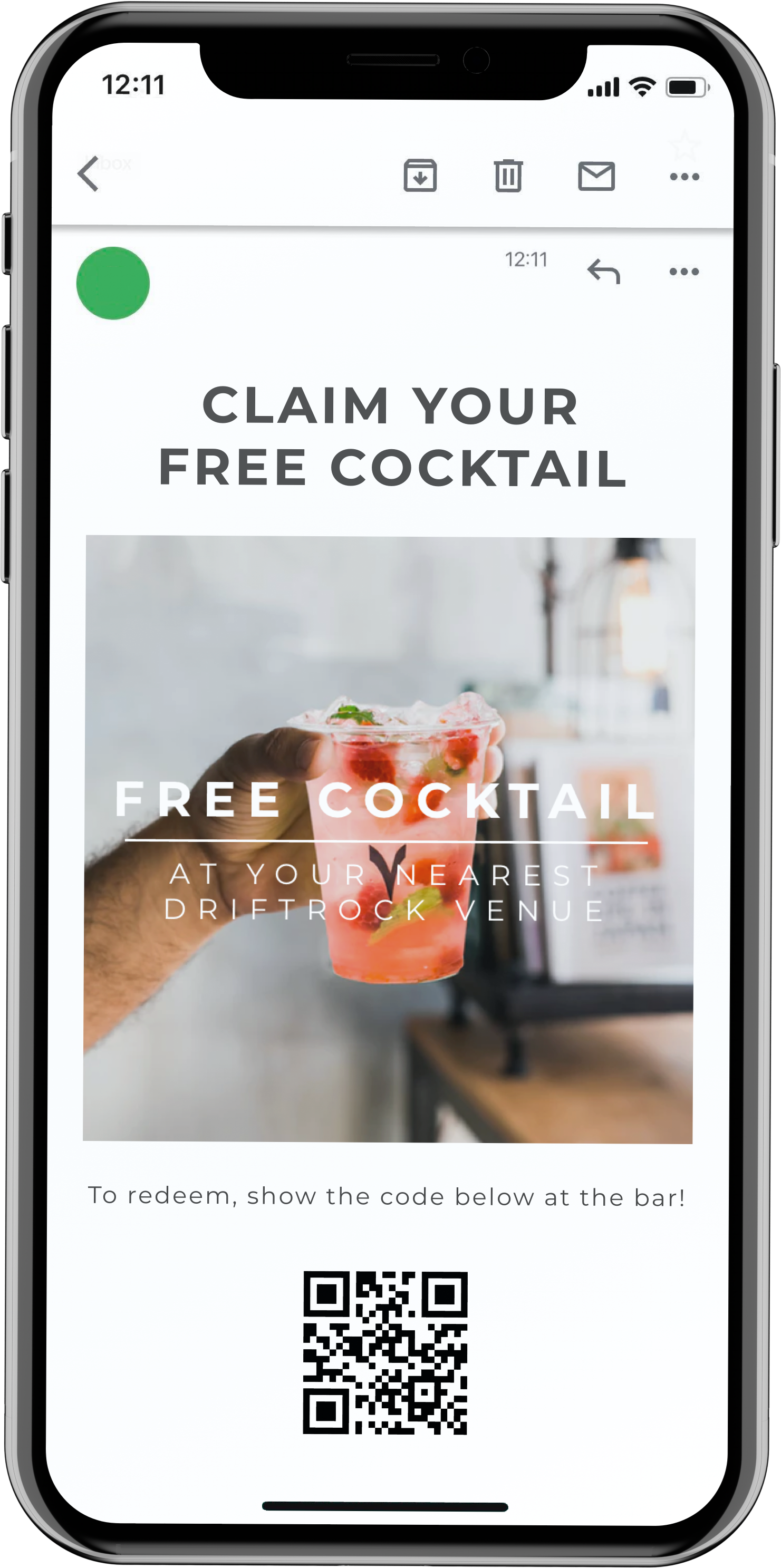 Step 3: The customer receives their unique coupon in their email inbox ready for them to use whenever they decide.