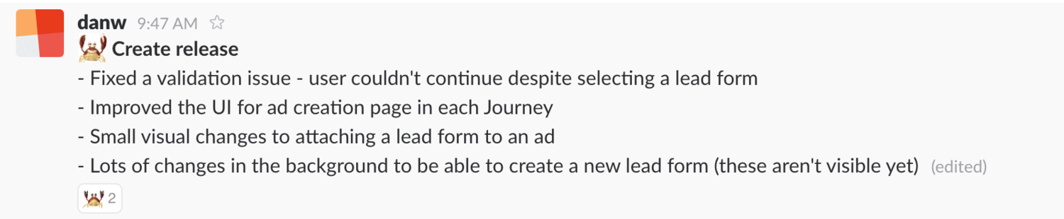 (Note the crab emoji - this is now synonymous with release announcements)