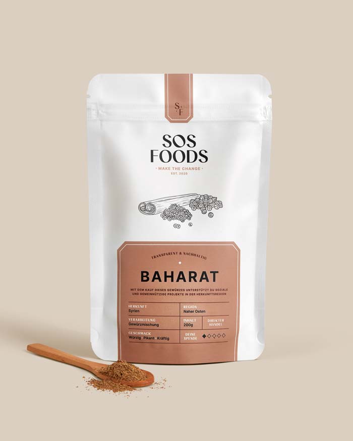 SOS Foods: Pack shot, Baharat