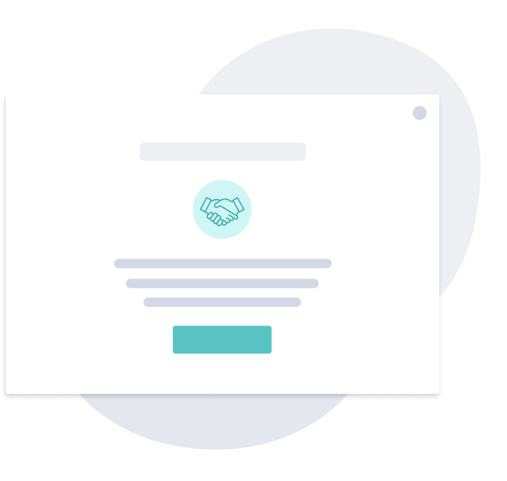 Screenshot of customer testimonial template
