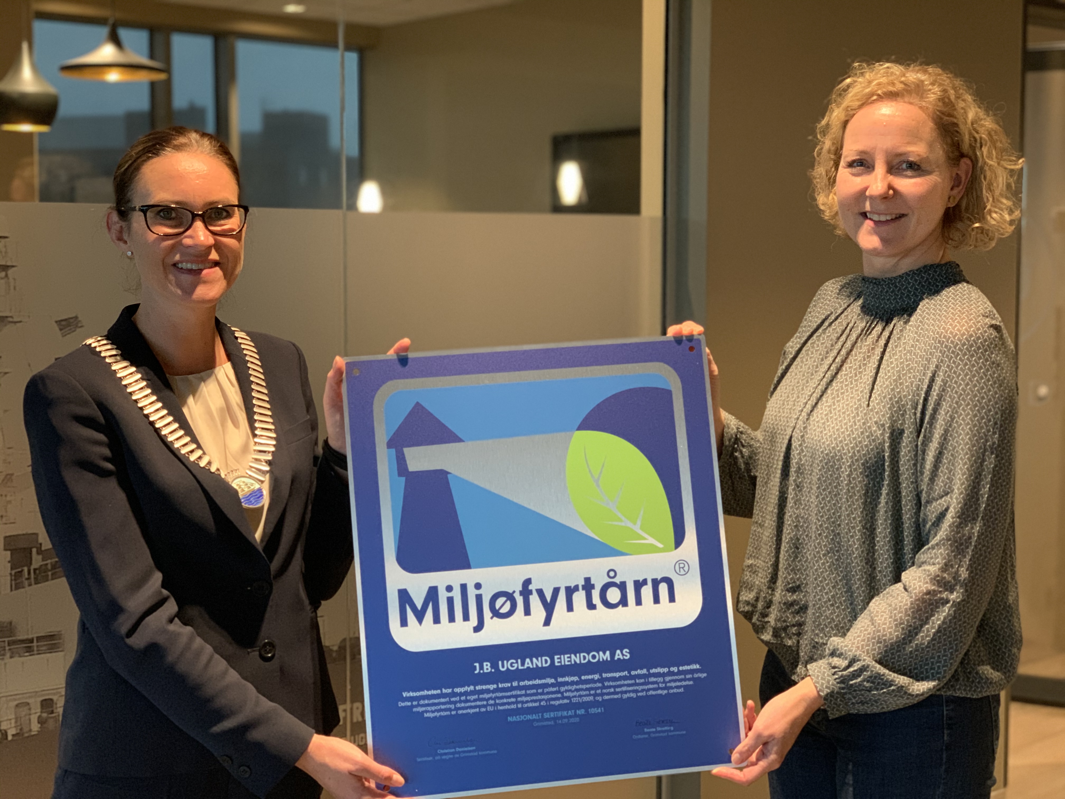 J.B. Ugland er Miljøfyrtårn!