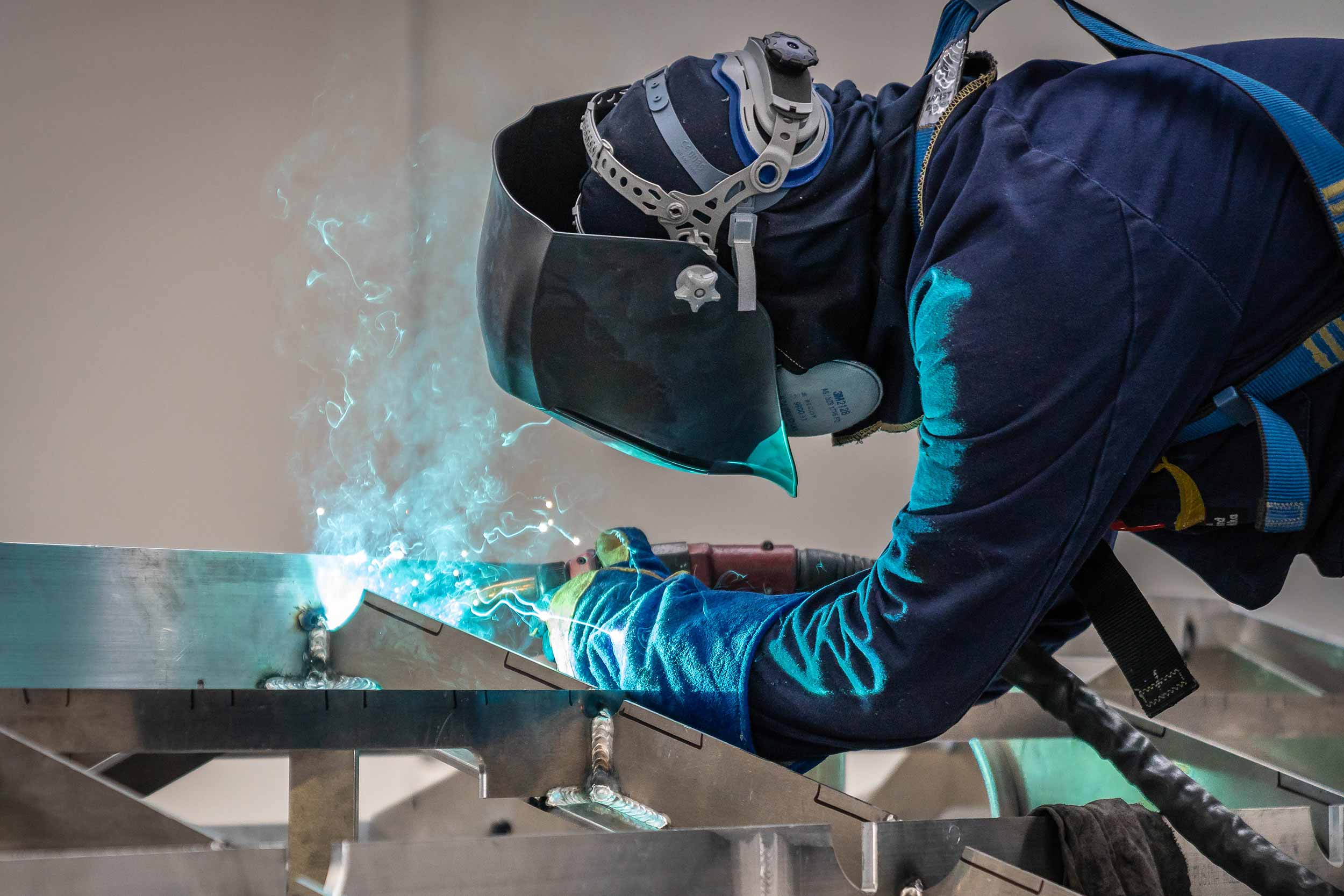 Dickey Boats welder