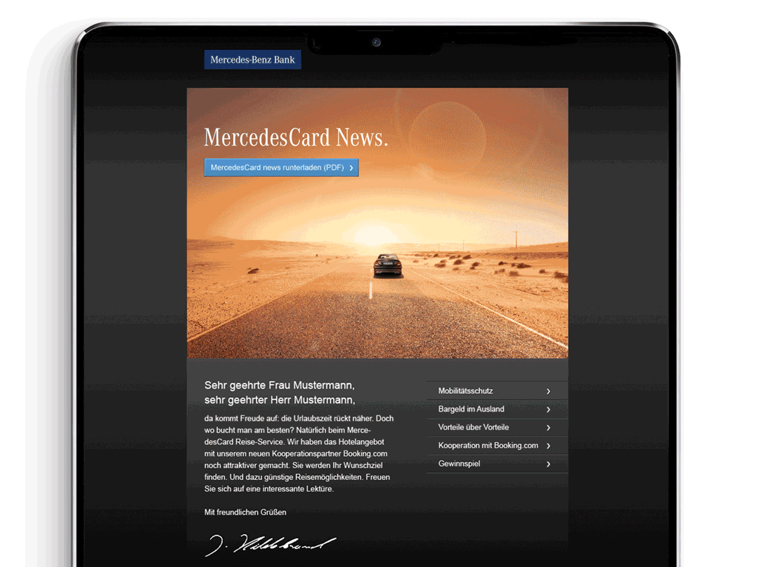 Projekte Mercedes Benz Bank Happy End