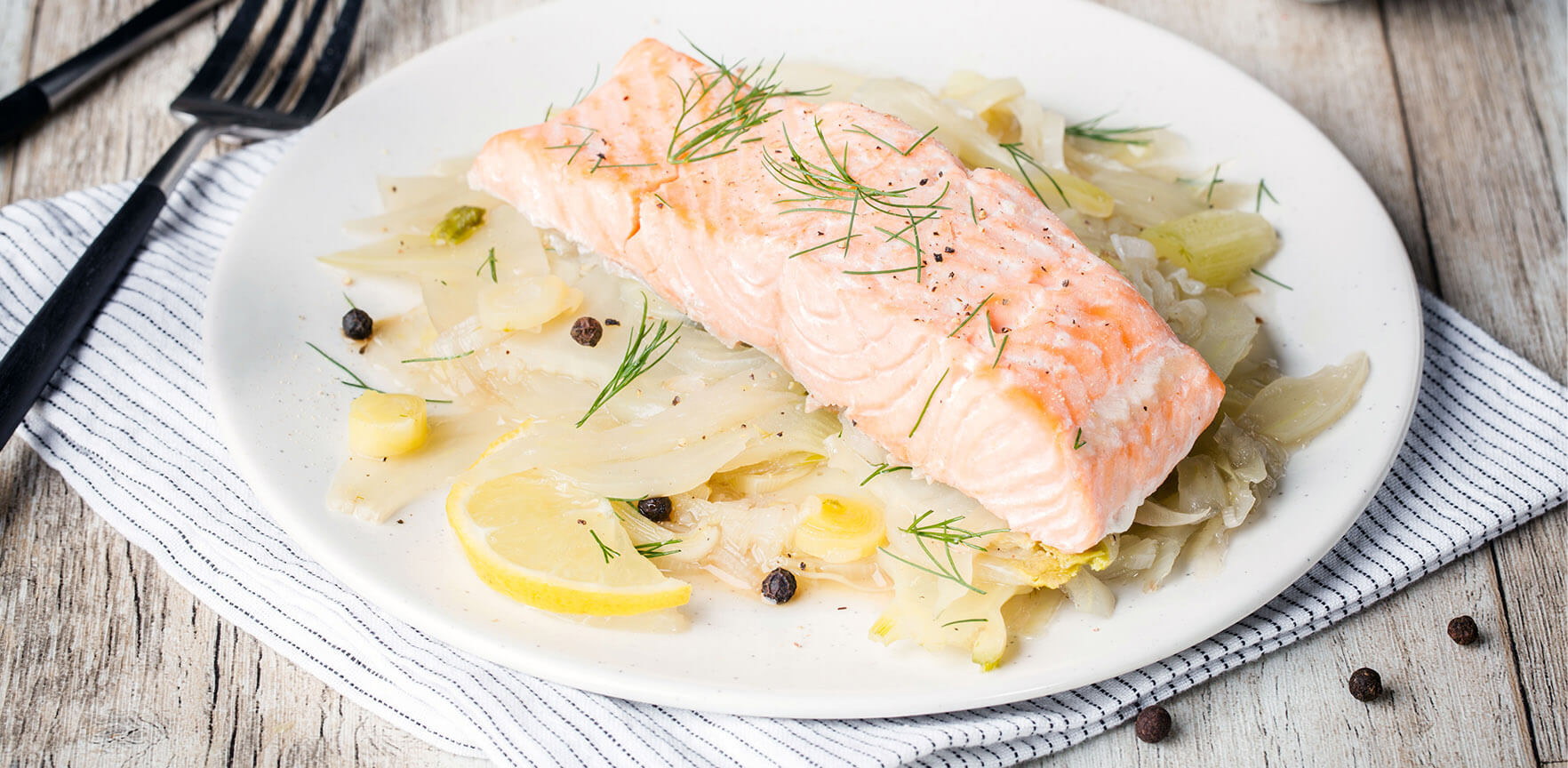 Poached salmon Cook4Me+ by Tefal