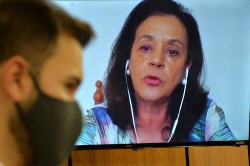 Maria Aparecida, da Affemg, criticou o caráter machista da reforma, que aumenta em sete anos a aposentadoria das mulheres - Foto:Willian Dias