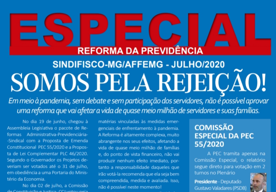 Edição especial conjunta AFFEMG e Sindifisco/MG: reforma da Previdência