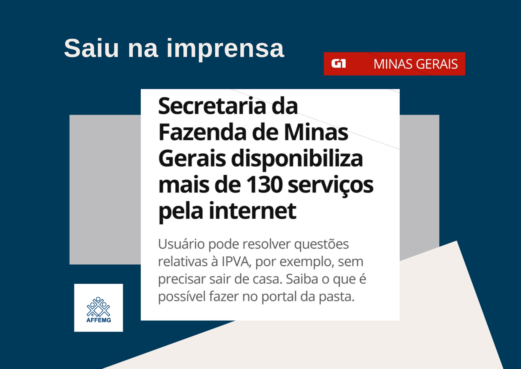 Mais de 130 serviços ofertados pela Secretaria de Estado da Fazenda de Minas Gerais agora estão disponíveis na internet
