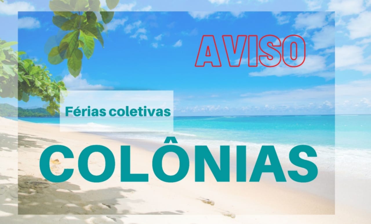 Funcionamento das Colônias: comunicado de férias coletivas AFFEMG