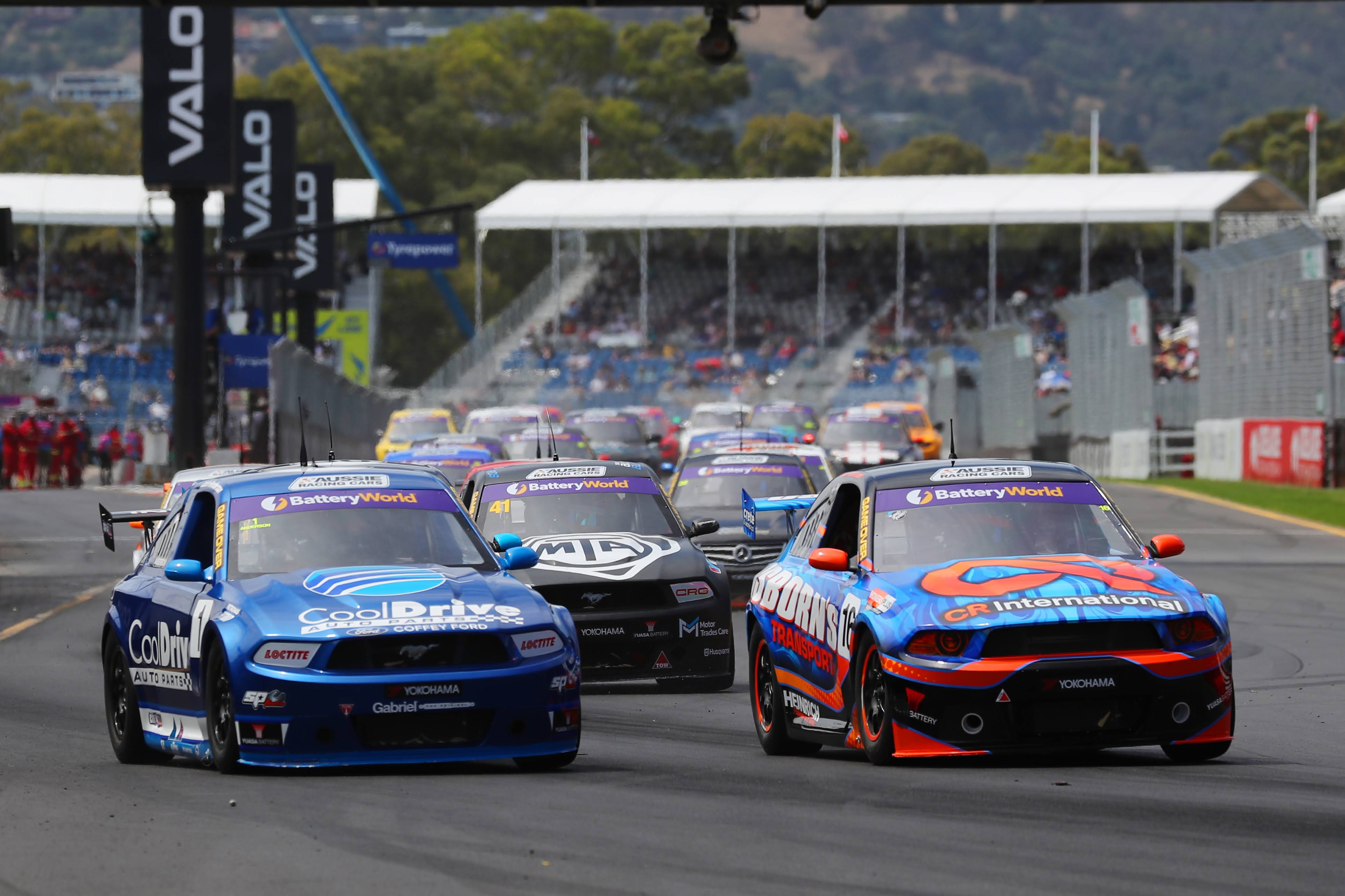 Capacity 40car grid set for Battery World Aussie Racing Cars Newcastle