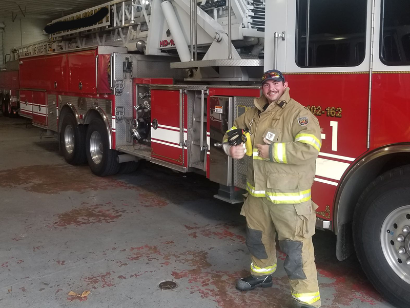 BBQ and Fireman Derick Forman
