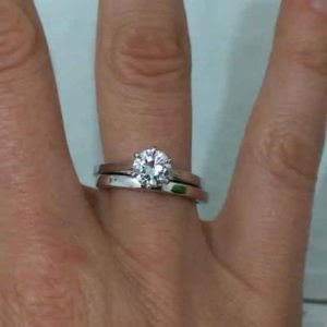 remodelling a trapezoid bridal ring