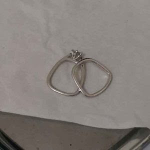 trapezoid bridal rings - engagement ring remodelling