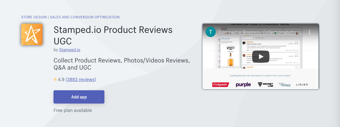 stamped shopify app