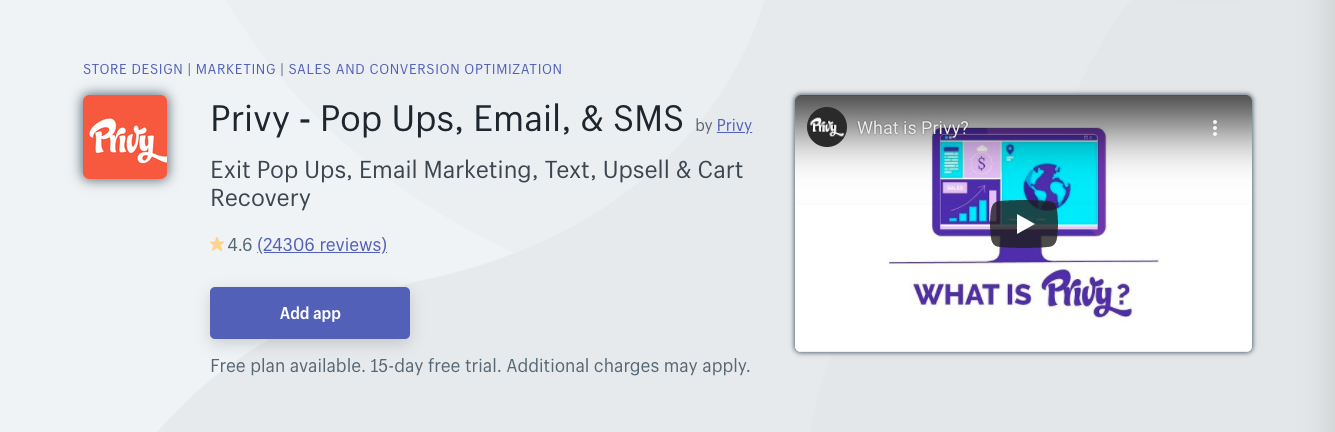 privy shopify app