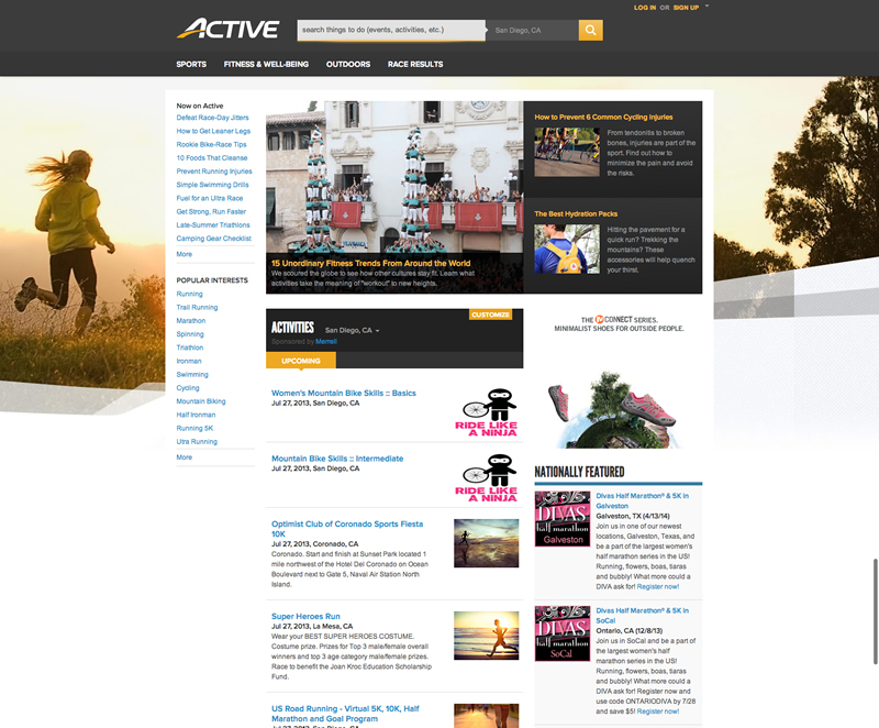 ACTIVE com Relaunch_Home Page