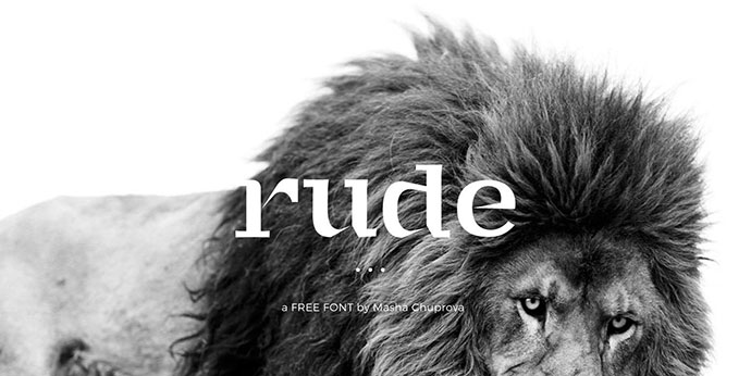 Rude - Free Handcrafted Serif Font