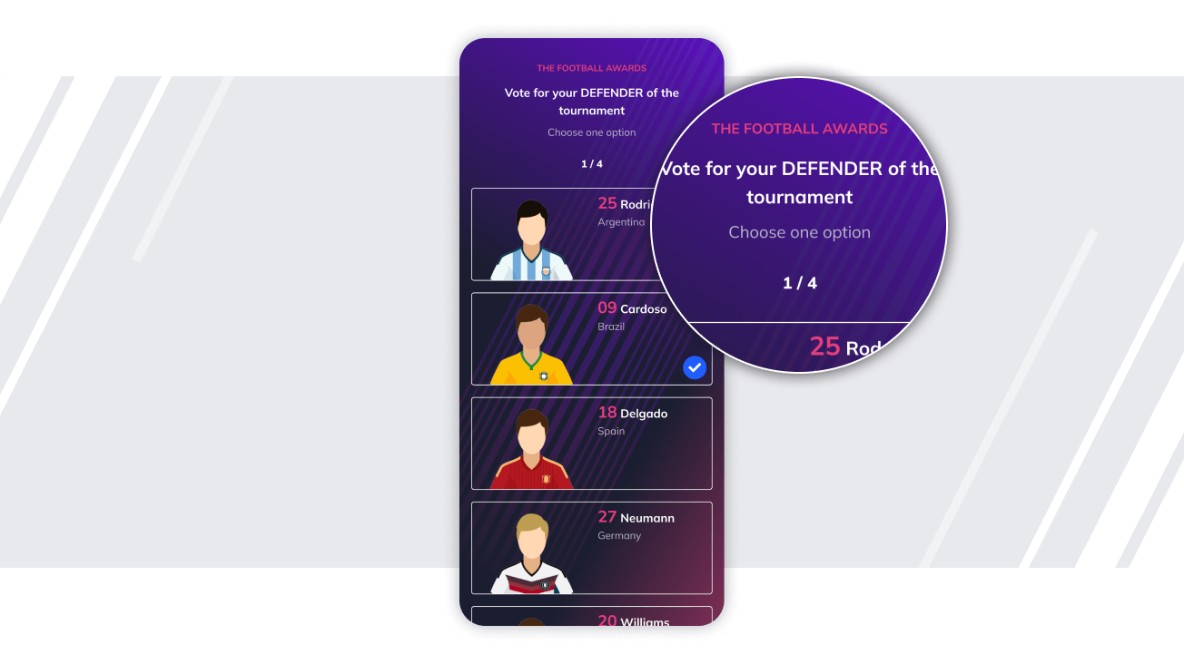 designs showing a voting experience