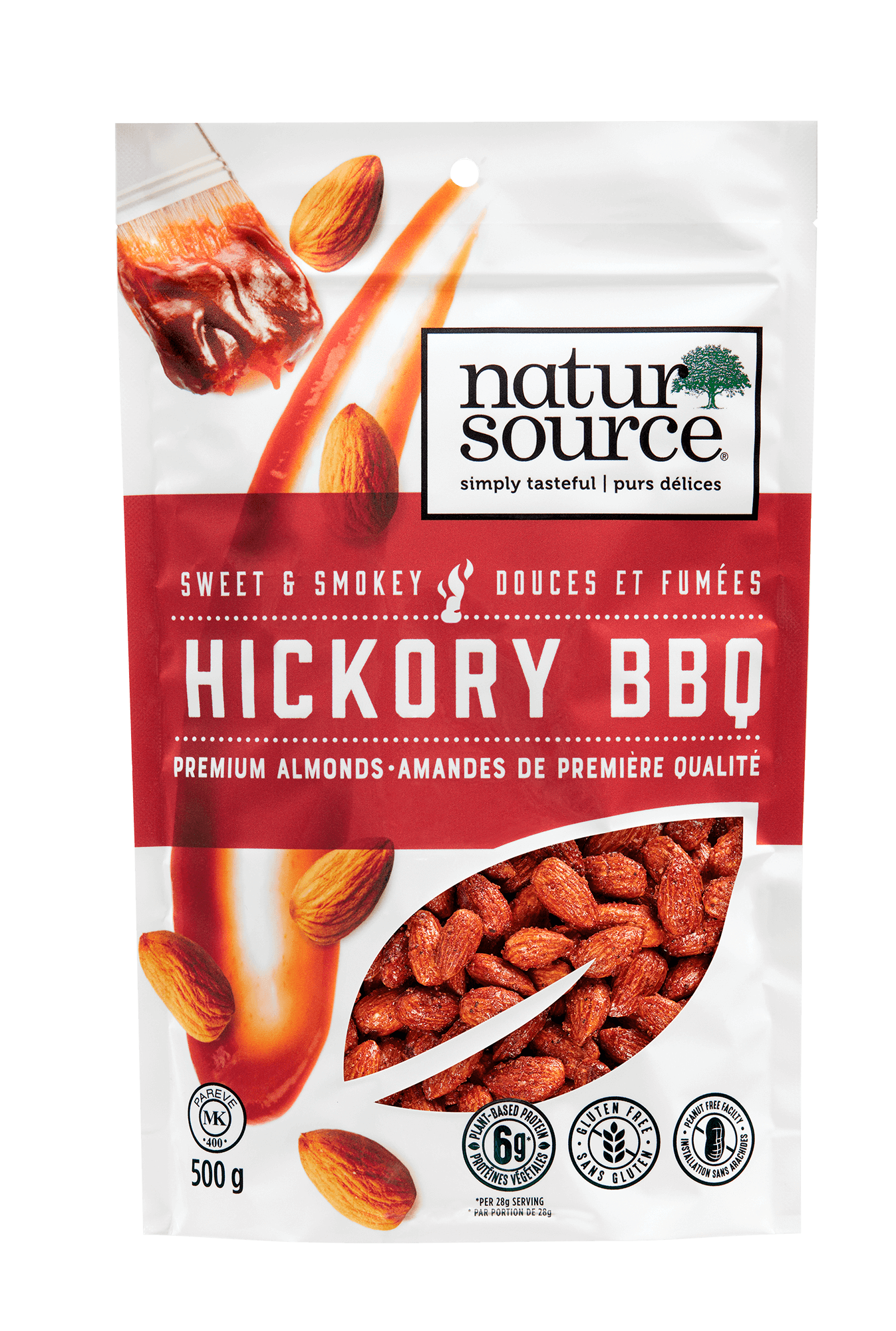 natursource sweet and smokey Hickory Barbecue premium almonds