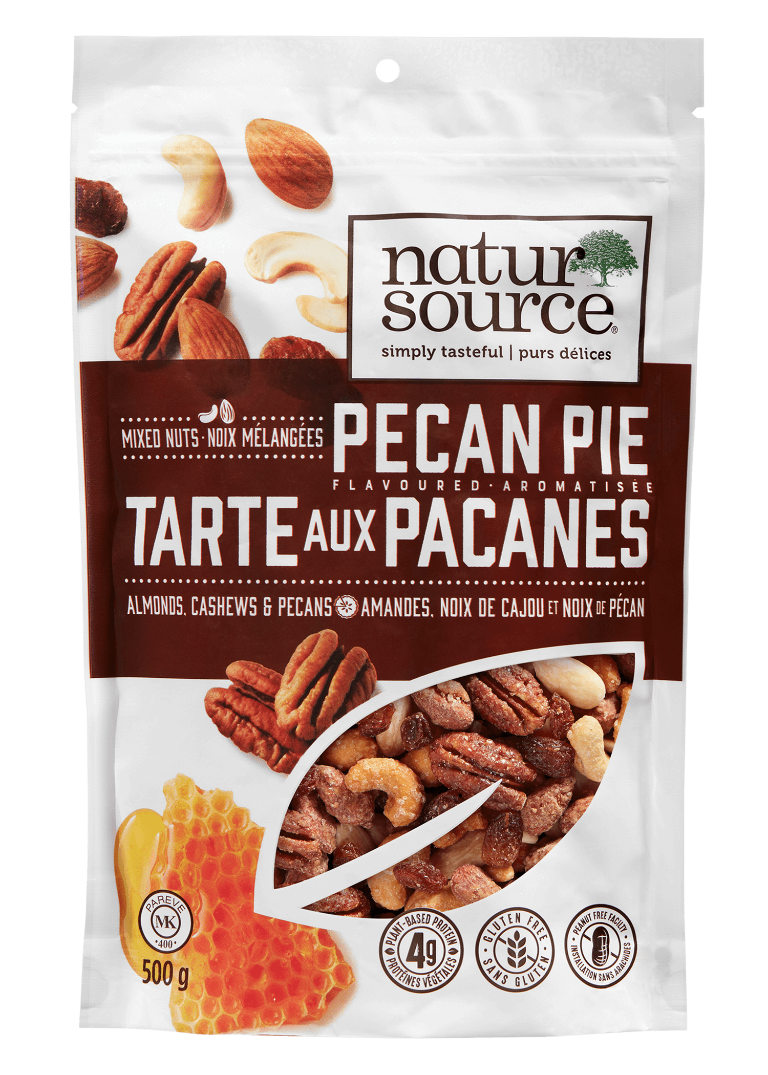 Noix mélangées aromatisées Tarte aux pacanes natursource