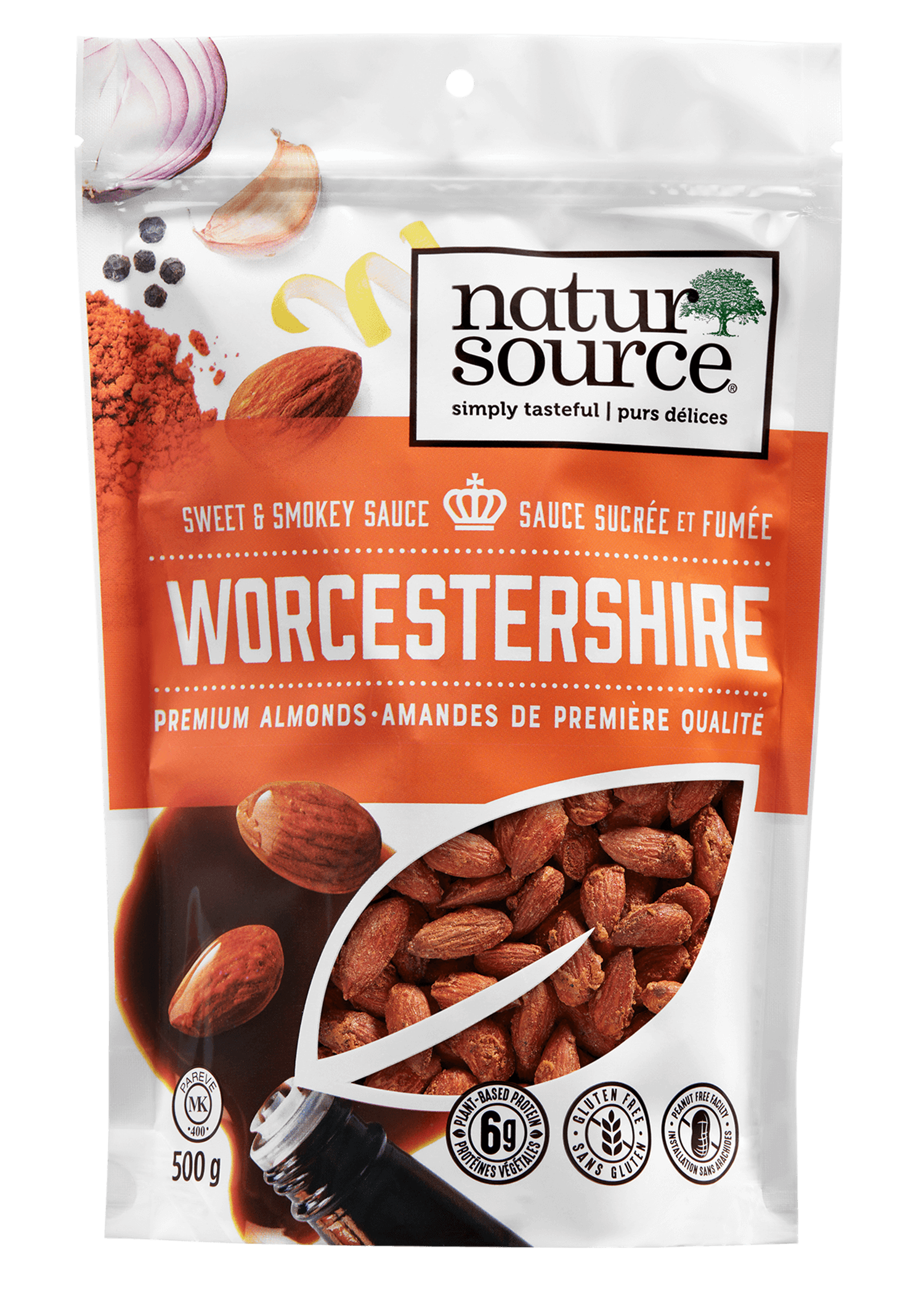 natursource sweet and smokey Worcestershire premium Almonds